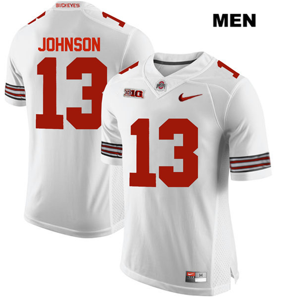 Ohio State Buckeyes Men's Tyreke Johnson #13 White Authentic Nike College NCAA Stitched Football Jersey HY19K74NT